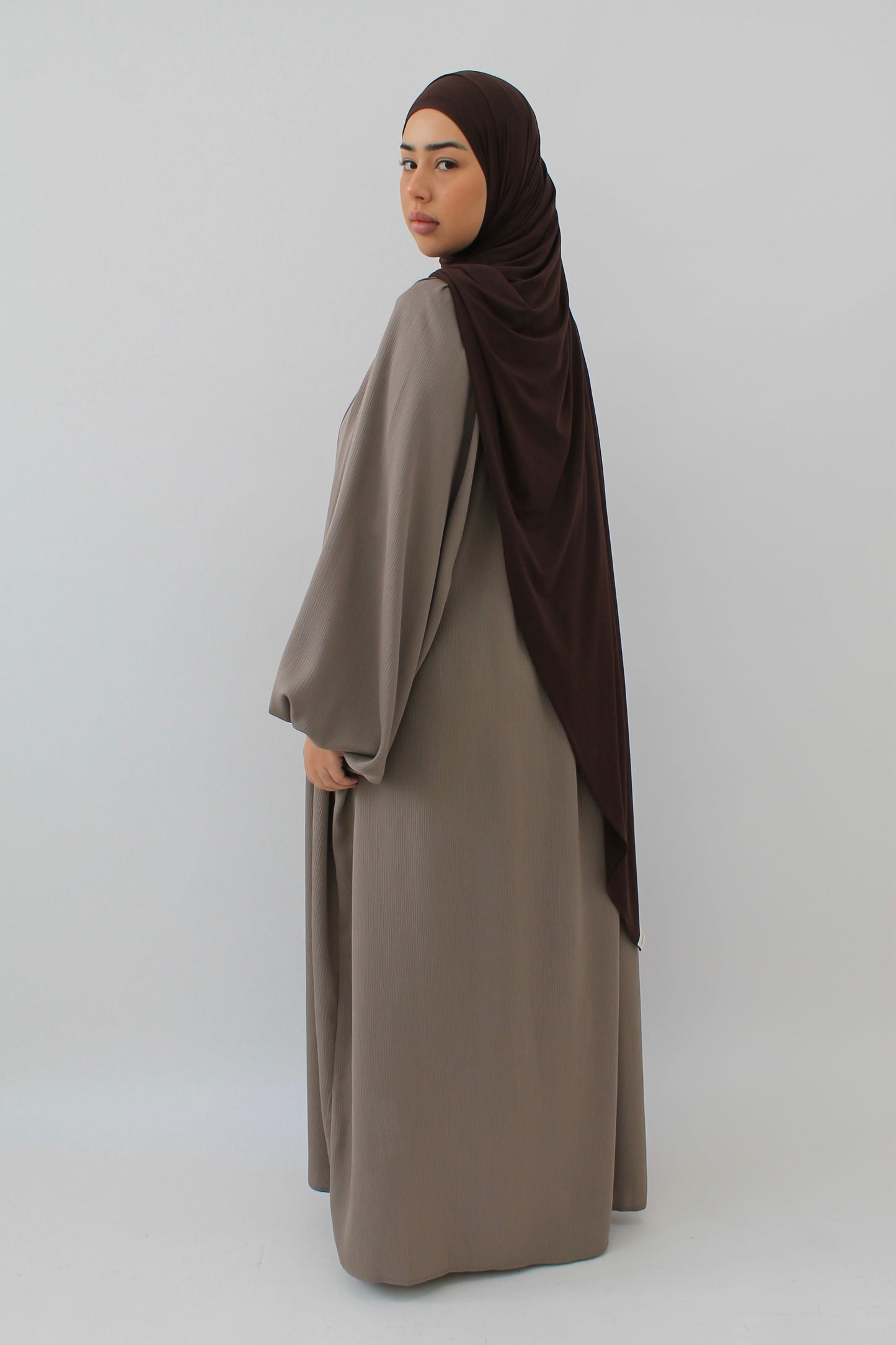 ROBE VEILED Taupe