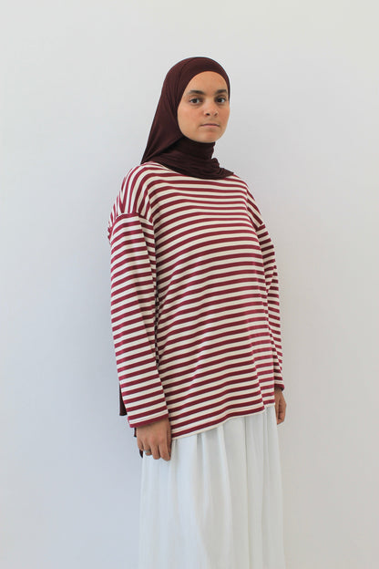 T-Shirt Marinière Bleu nuit