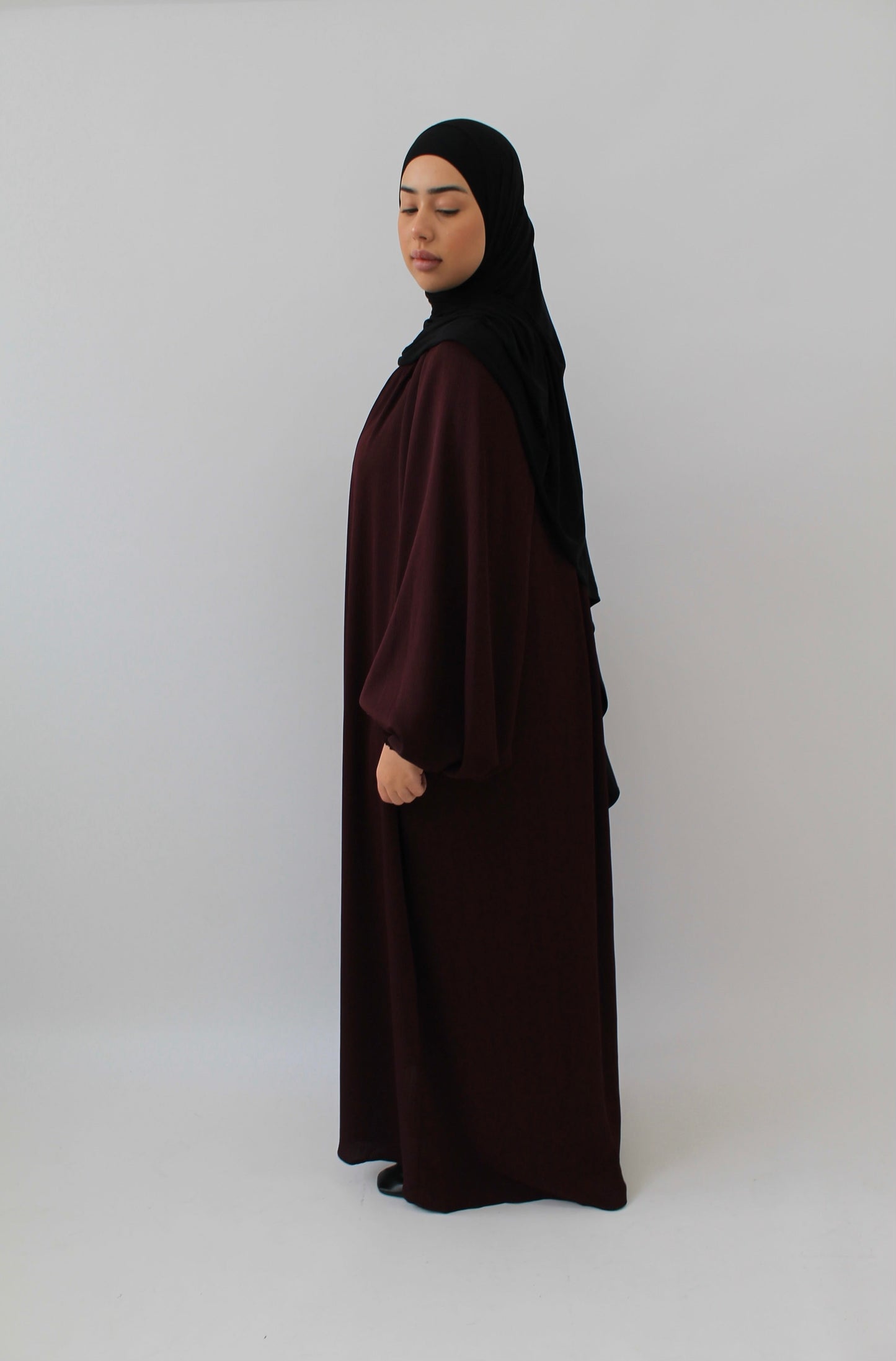 ROBE VEILED Prune