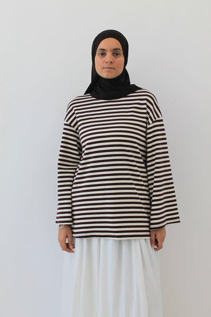 T-Shirt Marinière Moka